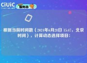 根据当前时间戳（2024年6月28日 15:47，北京时间），计算动态选择项目：